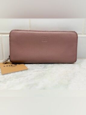 LOEWE Anagram Calfskin Maueve Long Zip-Around Wallet